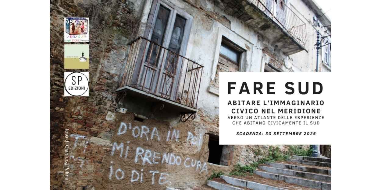 mezzogiorno,meridione,campania,calabria,sicilia,puglia,basilicata,sardegna,molise,atlante,libro,call,partecipazione,cultura,civico,comunità,associazioni,agricoltura,rigenerazione,educazione